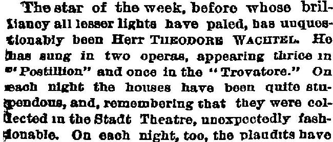 Herr Wachtel's representations (The New York Times  September 24, 1871) 